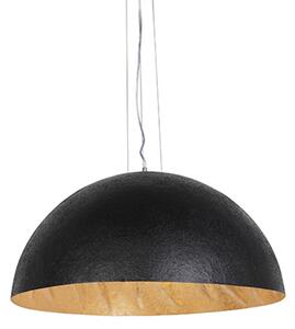 Inteligentna lampa wisząca czarna ze złotem 70 cm z WiFi A60 - Magna