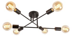 Inteligentna lampa sufitowa czarna 6-świateł z Wi-Fi G95 - Sydney