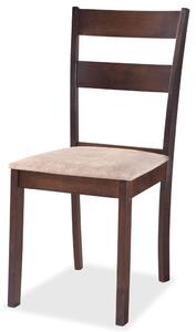 Krzesła stołowe, 6 szt., brązowe, lite drewno kauczukowe