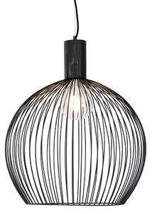 Inteligentna okrągła lampa wisząca czarna 50 cm w tym Wifi G95 - Dos