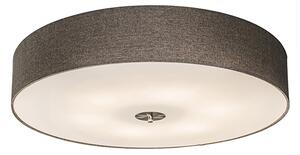 Inteligentny plafon taupe 70 cm w komplecie z 6 żarówkami WiFi A60 - Drum Jute
