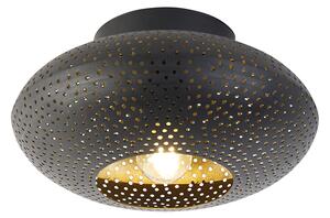 Inteligentna lampa sufitowa czarna ze złotem 25 cm w tym WiFi P45 - Radiance
