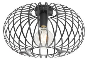 Inteligentna lampa sufitowa czarna 39 cm z Wi-Fi G95 - Johanna