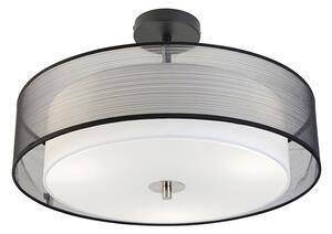 Inteligentna lampa sufitowa czarna z białą 50 cm z 3 WiFi A60 - Drum Duo