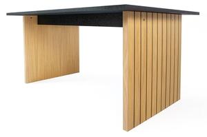 Stół z blatem w dekorze dębu 90x160 cm Stripe – Woodman