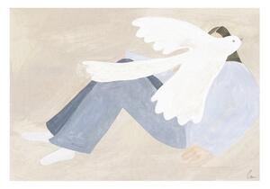 Plakat 70x50 cm Bright Bird – Clara Schicketanz – The Poster Club