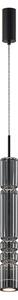 Czarna smukła podłużna lampa wisząca Maytoni MOD272PL-L12B3K Ordo LED 12W 3000K 8cm