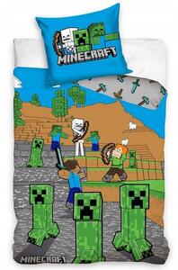 Pościel dziecięca Minecraft Time to Mine, 140 x 200 cm, 70 x 90 cm