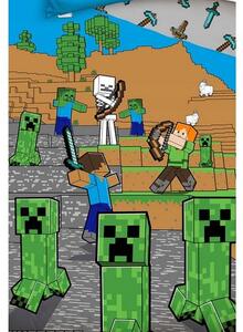 Pościel dziecięca Minecraft Time to Mine, 140 x 200 cm, 70 x 90 cm