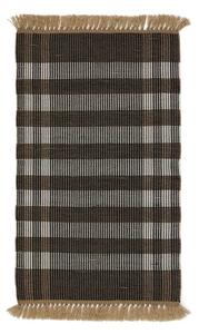 Czarny dywan dwustronny tkany ręcznie 60x90 cm Barani – Kave Home