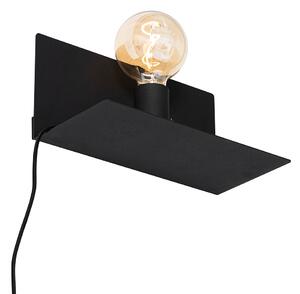 Nowoczesna lampa ścienna czarna magnetyczna regulowana - Muro