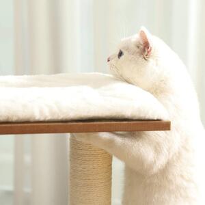 Drapak dla kota brązowo-biały 86 cm