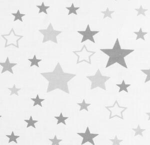 Bellatex Dziecięcy zestaw poduszki i kołdry Gwiazdy szary, 75 x 100 cm, 42 x 32 cm