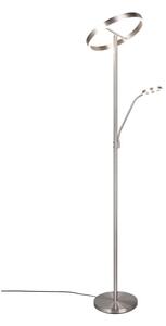 Lampa stojąca LED w kolorze srebra (wysokość 180 cm) Willis – Trio