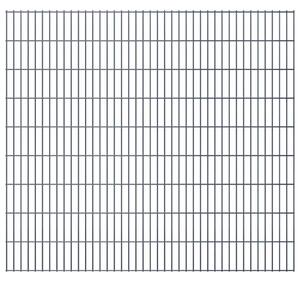 Panele ogrodzeniowe 2D, 2,008 x 1,83 m, 16 m, szare