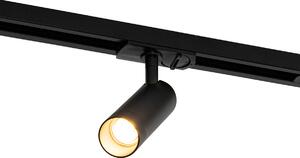 Nowoczesny system oświetlenia szynowego z 5 reflektorami czarny 1-fazowy GU10 35mm - Iconic Jeana Luxe