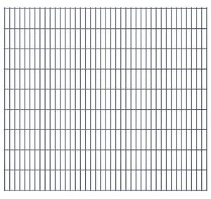 Panele ogrodzeniowe 2D, 2,008 x 1,83 m, 36 m, szare