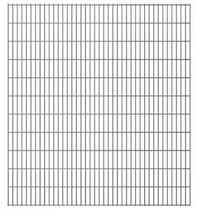 Panele ogrodzeniowe 2D, 2,008 x 2,23 m, 14 m, szare