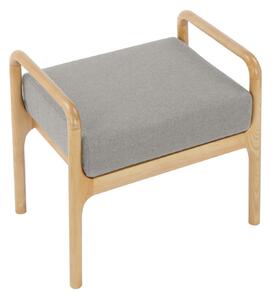 Mała ławka/ stołek szara w stylu skandynawskim