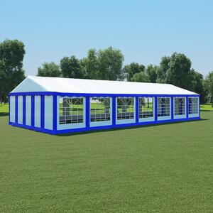 Namiot ogrodowy z PVC, 6 x 14 m, niebiesko-biały