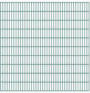 Panele ogrodzeniowe 2D, 2,008 x 2,03 m, 26 m, zielone