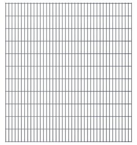 Panele ogrodzeniowe 2D, 2,008 x 2,23 m, 24 m, szare