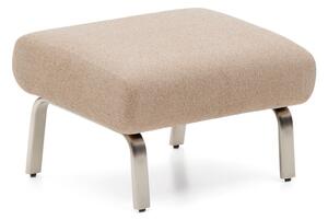 Jasnobrązowy podnóżek z tkaniny szenilowej Amsen – Kave Home