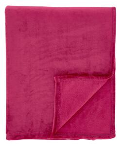 Różowy koc z mikropluszu 130x170 cm Raschel Velvet – Catherine Lansfield