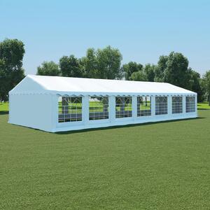 Namiot ogrodowy z PVC, 6x14 m, biały