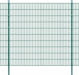 Panele ogrodzeniowe 2D z słupkami - 2008x2030mm 44m Zielone