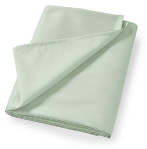 Jasnozielone prześcieradło z satyny bawełnianej 230x260 cm Cotton Sateen – Bianca
