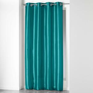 Niebieska zasłona z mikrosatyny 140x240 cm Shana – douceur d'intérieur