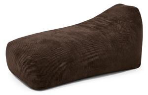 Ciemnobrązowy sztruksowy worek do siedzenia Snug Long 140 – SLOWDOWN