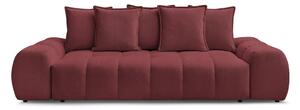 Bordowa sofa z tkaniny szenilowej 278 cm Everest – Bobochic Paris