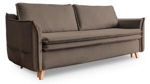 Jasnobrązowa rozkładana sofa 225 cm Charming Charlie – Miuform
