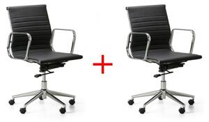 Fotel biurowy STYLE 1+1 GRATIS, czarny