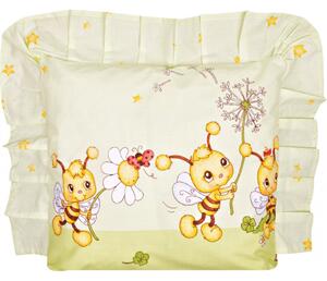 Poduszka Dla Dziecka Jaś 40x40cm, Bawełna 100% - Pszczółki