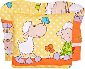 Poduszka Dla Dziecka Jaś 40x40cm, Bawełna 100% - Owce żółte