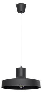 Czarna lampa wisząca ø 35 cm Vito – Sollux