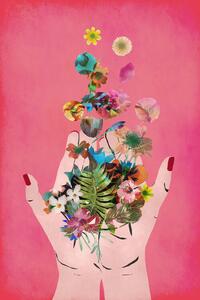 Ilustracja Frida s Hand s Pink Version, Treechild