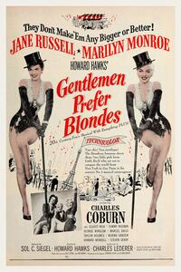 Ilustracja Gentlemen Prefer Blondes Marilyn Monroe