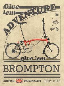 Ilustracja Brompton Bicycle Vintage, Wyatt 9