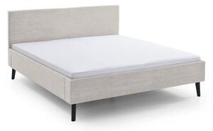 Beżowe tapicerowane łóżko dwuosobowe bez stelaża 180x200 cm Avola – Meise Möbel