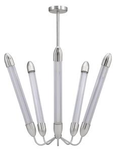 Stalowa lampa wisząca w kolorze srebra ze szklanym kloszem ø 86 cm Lemon Squeeze – UMAGE