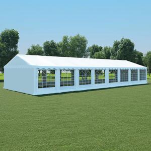 Namiot ogrodowy z PVC, 6 x 16 m, biały
