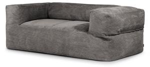 Ciemnoszary sztruksowy worek do siedzenia Sofa MooG – SLOWDOWN