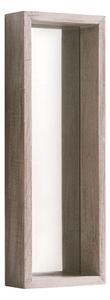 Lustro ścienne z drewna paulowni Geese Pure, 62x22 cm