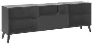 FMD Szafka pod telewizor, 153,5x31,7x52 cm, czarna