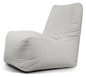 Jasnoszary worek do siedzenia z materiału bouclé Seat Lounge – SLOWDOWN