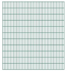 Panele ogrodzeniowe 2D, 2,008 x 2,23 m, 20 m, zielone